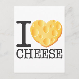 I Kärlek Cheese Vykort