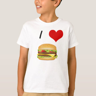 I Kärlek Cheeseburger Child's Tshirt T Shirt