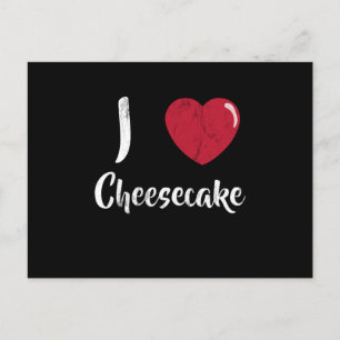 I Kärlek Cheesecake Food Älskare Vykort