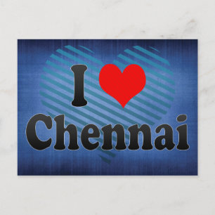 I Kärlek Chennai, Indien. Mera Pyar Chennai, Indie Vykort