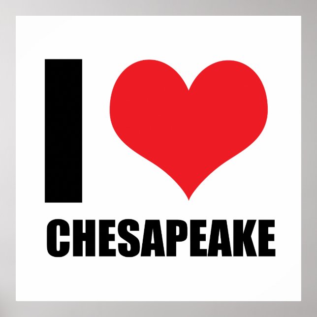 I kärlek Chesapeake Poster (Framsidan)