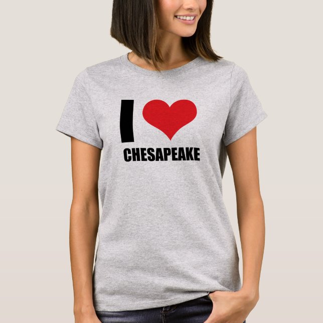 I kärlek Chesapeake T Shirt (Framsida)