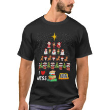 I Kärlek Chess - julschack T-Shirt