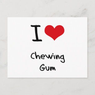 I kärlek Chewing Gum Vykort