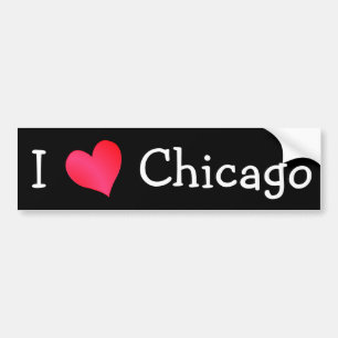 I Kärlek Chicago Bildekal