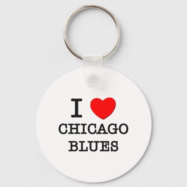 I Kärlek Chicago Blues Nyckelring (Framsida)