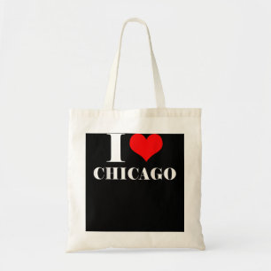 I Kärlek Chicago, I Heart Chicago Tee Illinois Tygkasse