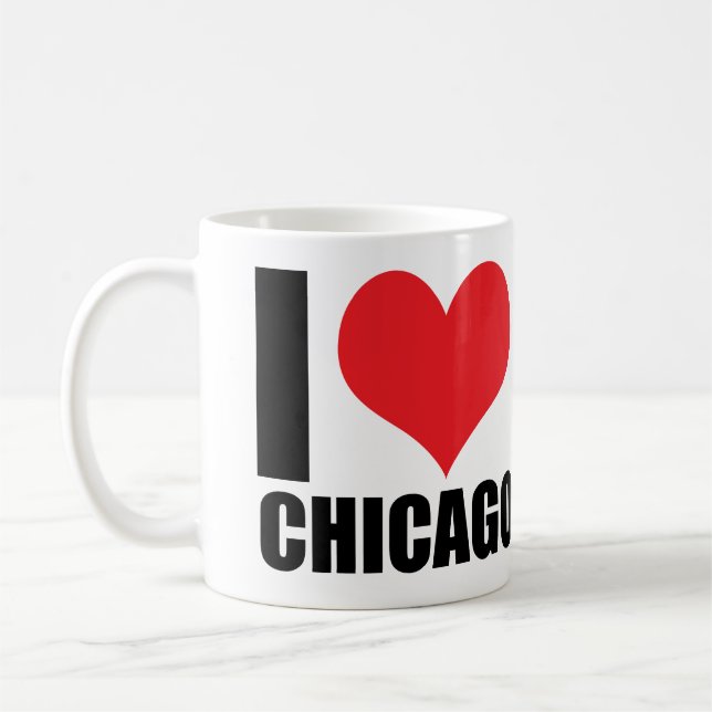 I kärlek Chicago Kaffemugg (Vänster)