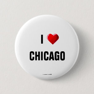 I Kärlek Chicago"-knapp Knapp