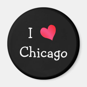I Kärlek Chicago Magnet
