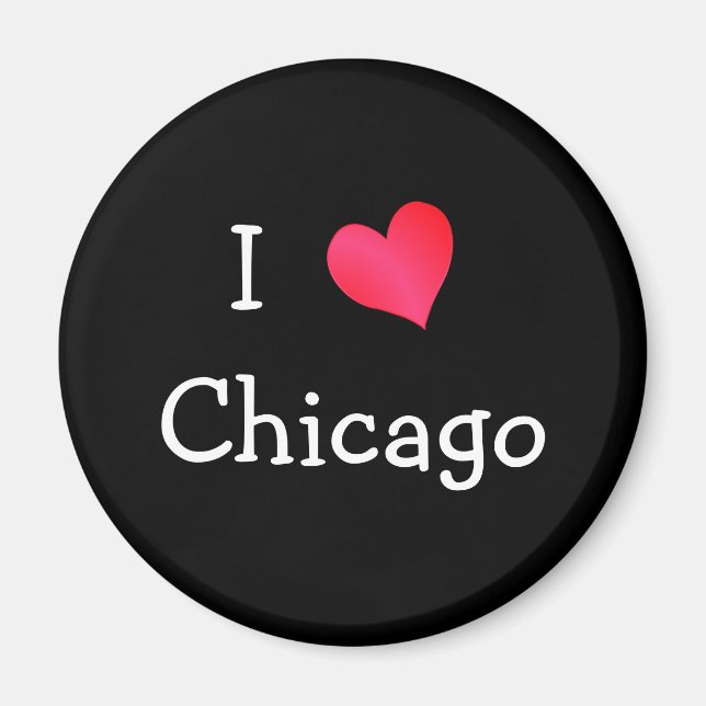 I Kärlek Chicago Magnet (Framsidan)