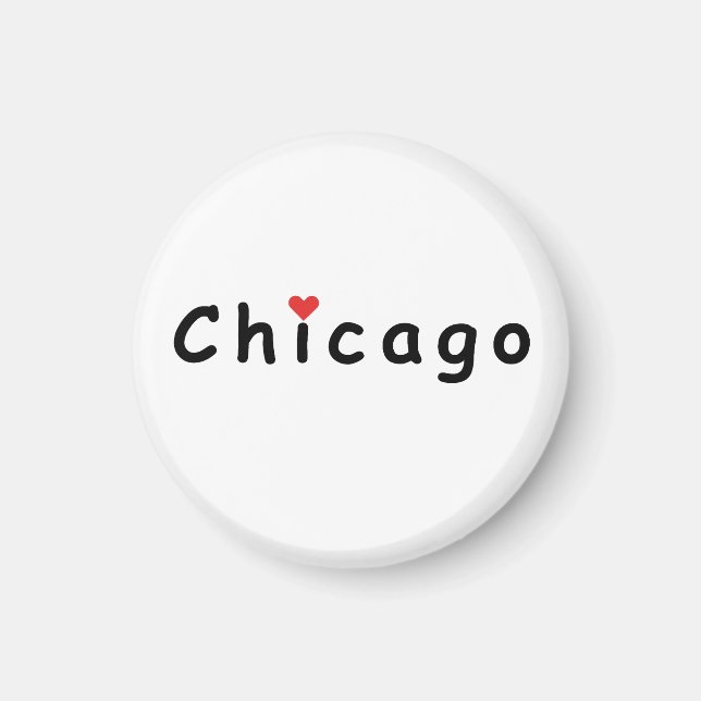 I kärlek Chicago Magnet (Framsidan)