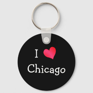 I Kärlek Chicago Nyckelring