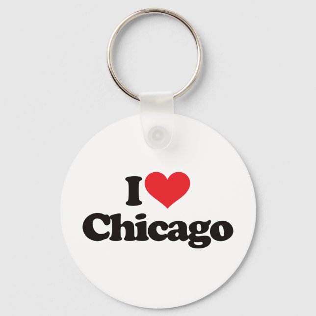 I Kärlek Chicago Nyckelring (Framsida)