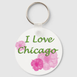 I kärlek Chicago Nyckelring