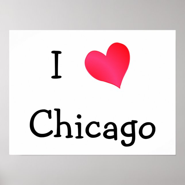 I Kärlek Chicago Poster (Framsidan)