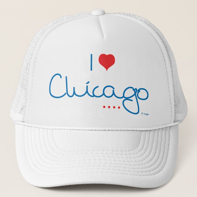 I kärlek Chicago Truckerkeps (Framsida)