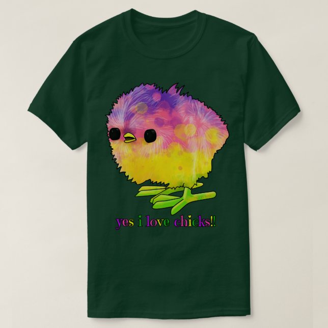 I Kärlek Chick Sapphic T Shirt (Design framsida)