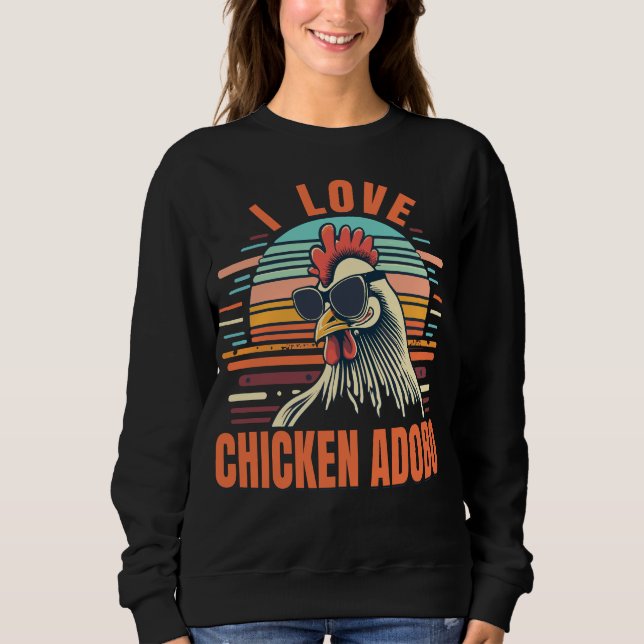 I Kärlek Chicken Adobo Funny Filipino T Shirt (Framsida)