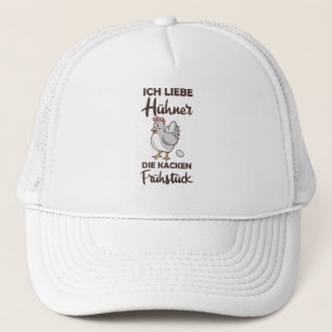 I Kärlek Chickens Cake Breakfast Chicken Funny Keps