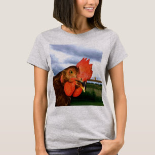 I Kärlek Chickens T-shirt w Tupp Photo