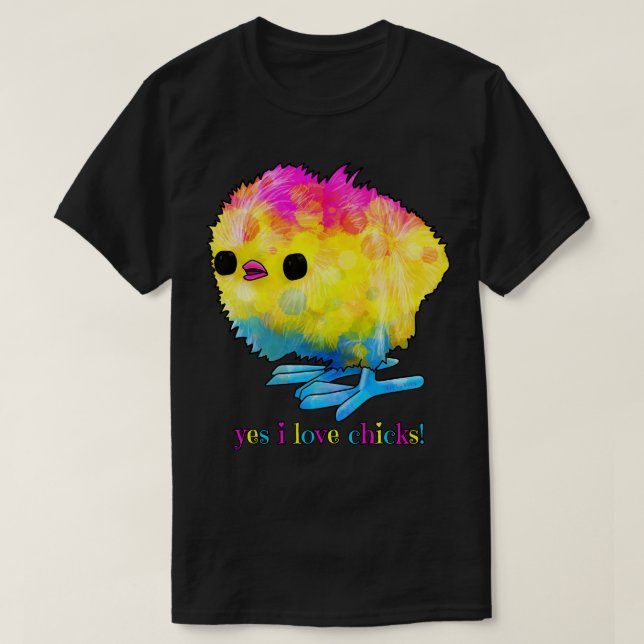 I Kärlek Chicks Pan T Shirt (Design framsida)