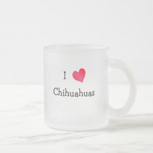 I Kärlek Chihuahuas Frostad Glasmugg