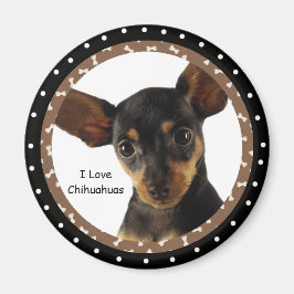 I kärlek Chihuahuas Magnet