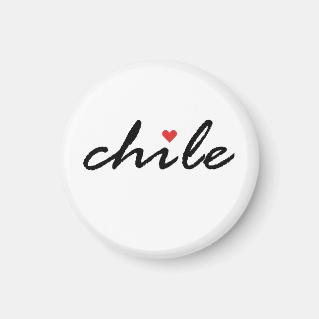 I kärlek Chile Magnet (Framsidan)