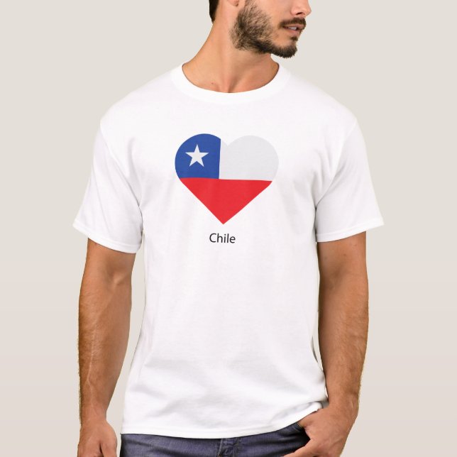 I Kärlek Chile T Shirt (Framsida)
