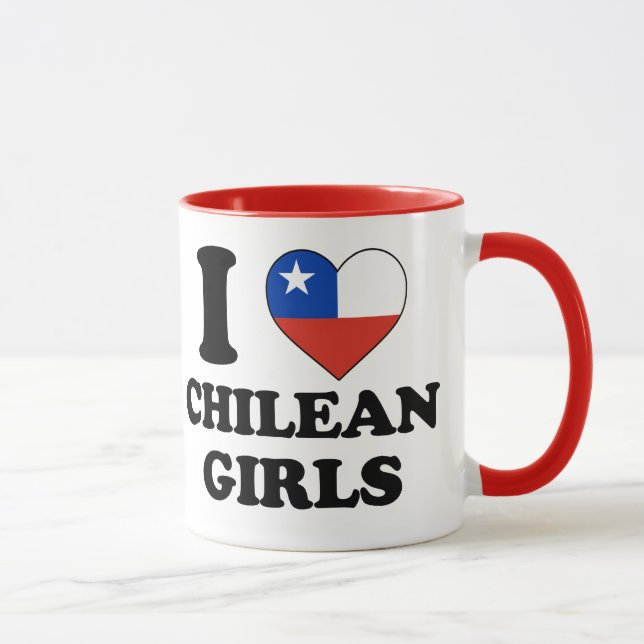 I kärlek Chilean Girls Mugg (Höger)