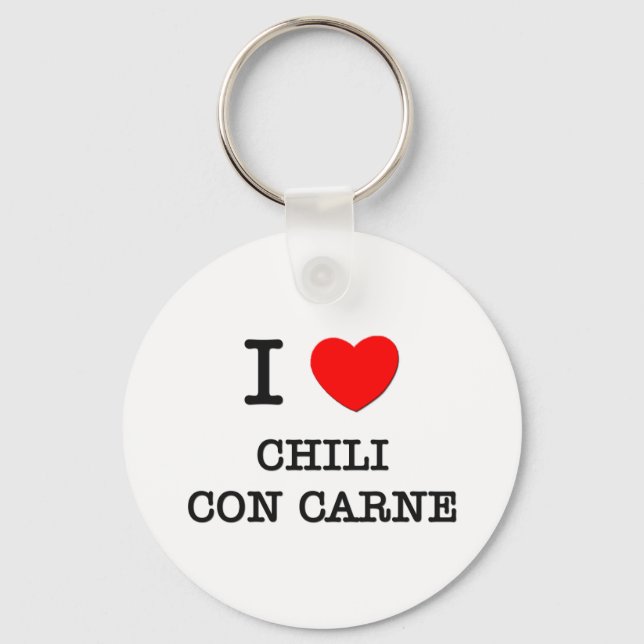 I Kärlek Chili Con Carne Nyckelring (Framsida)
