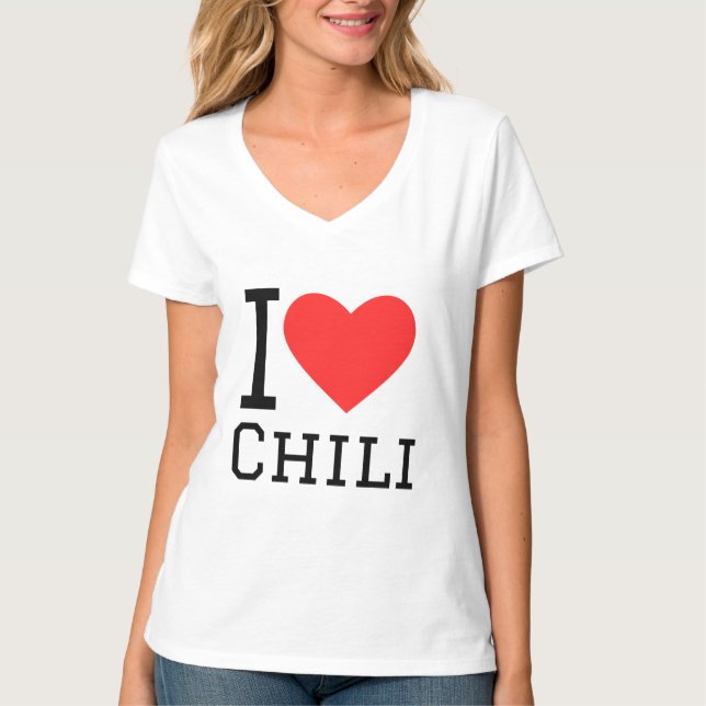 I kärlek chili t shirt (Framsida)