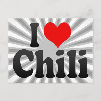I kärlek Chili Vykort