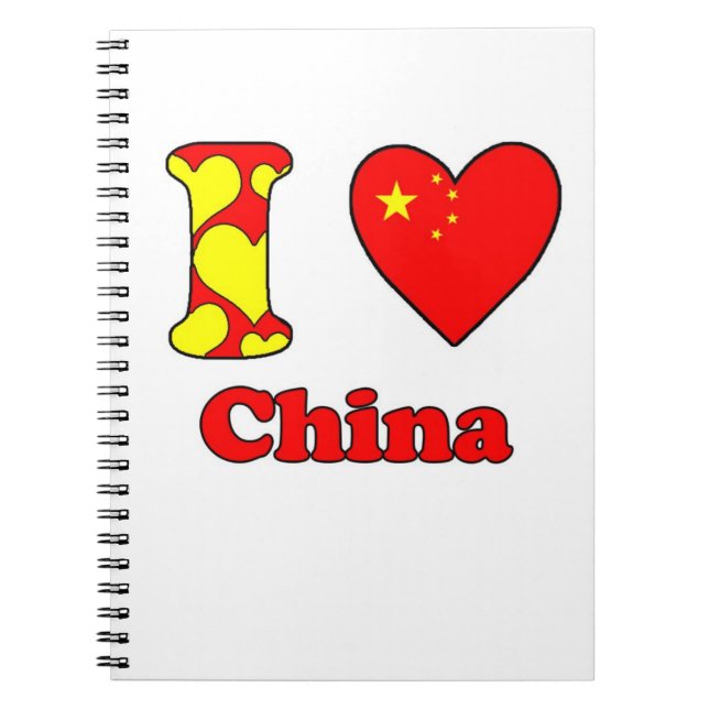 I KÄRLEK CHINA ANTECKNINGSBOK (Framsidan)