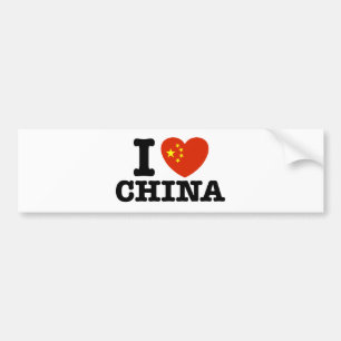 I KÄRLEK CHINA BILDEKAL