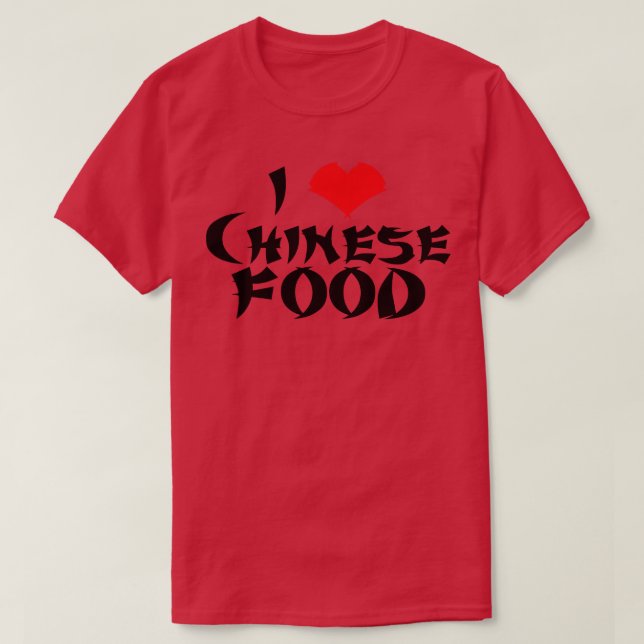 I kärlek China Food LT T Shirt (Design framsida)