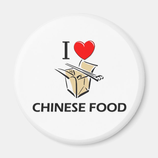 I Kärlek China Food Magnet (Framsidan)