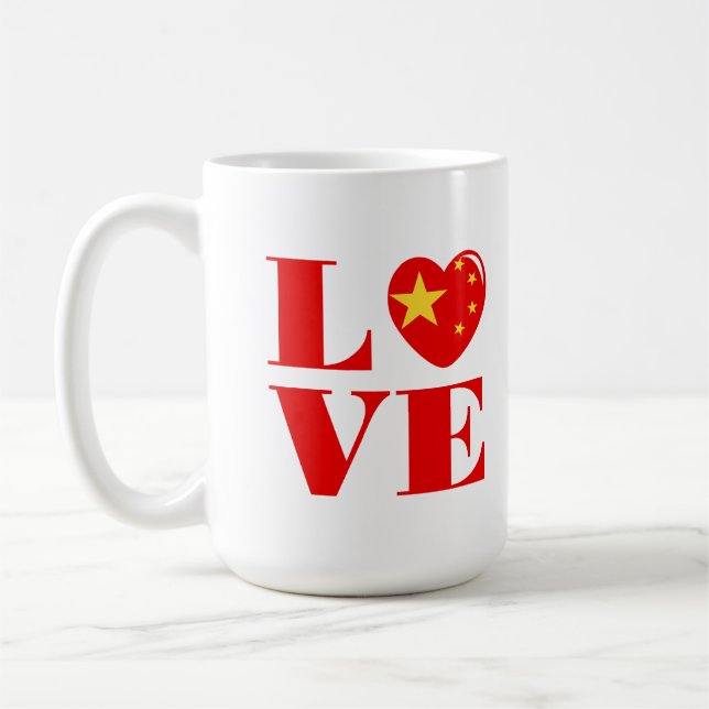 I KÄRLEK CHINA KAFFEMUGG (Vänster)