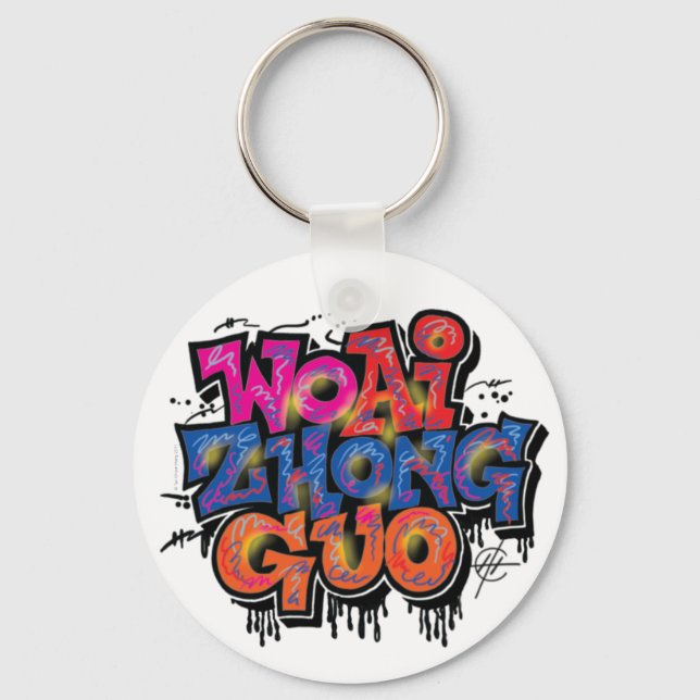 I KÄRLEK CHINA NYCKELRING (Framsida)