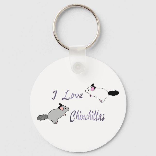 I kärlek chinchillas nyckelring (Framsida)