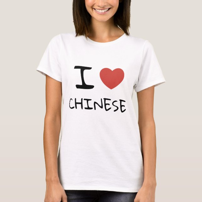 I KÄRLEK CHINESE T SHIRT (Framsida)