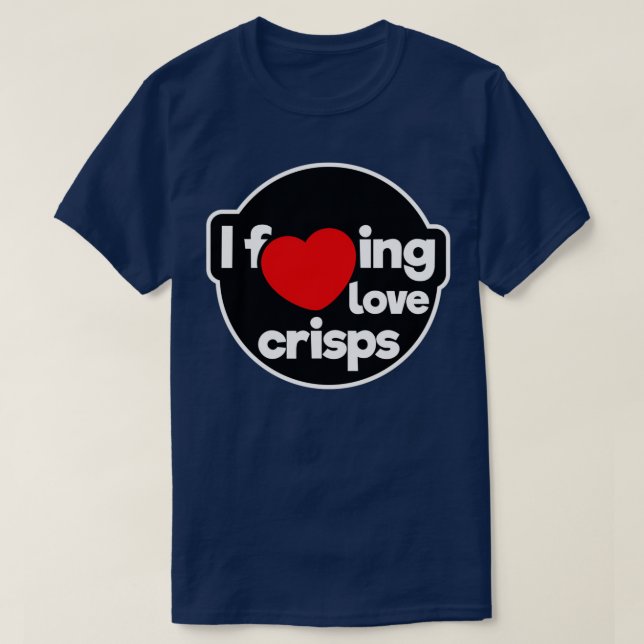 I kärlek-chips t shirt (Design framsida)