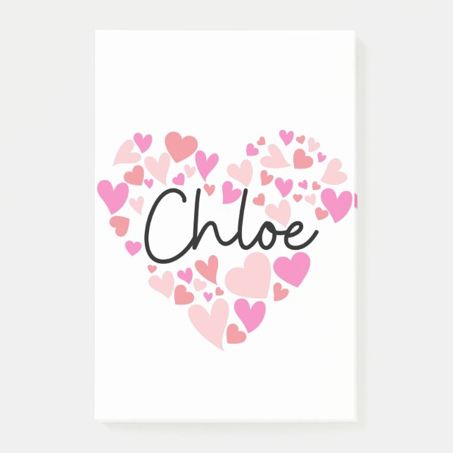 I kärlek Chloe Post-it Block (Framsida)