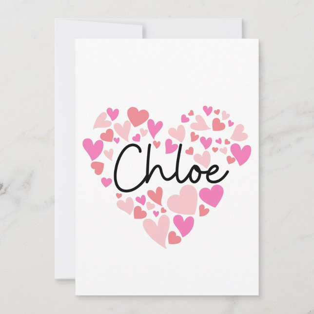 I kärlek Chloe Tack Kort (Framsida)
