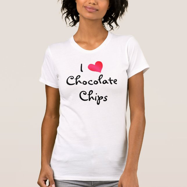 I Kärlek Chocolate Chip T Shirt (Framsida)