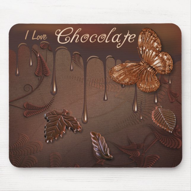 I Kärlek Chocolate Mousepad Musmatta (Framsidan)