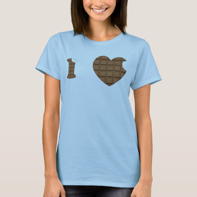 I KÄRLEK CHOCOLATE T-SHIRT (Framsida)