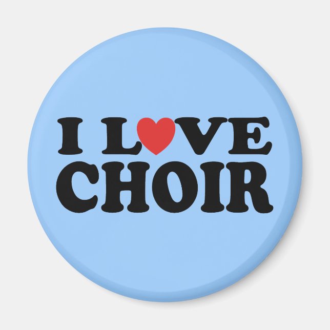 I Kärlek Choir Magnet (Framsidan)