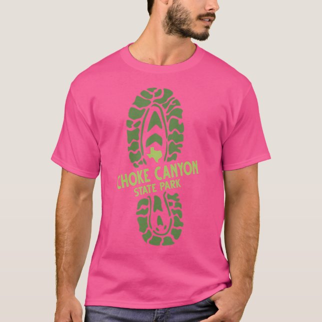 I Kärlek Choke Canyon State Park Texas Tx Hiking B T Shirt (Framsida)